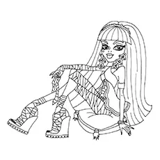Cleo De Nile Monster High coloring page
