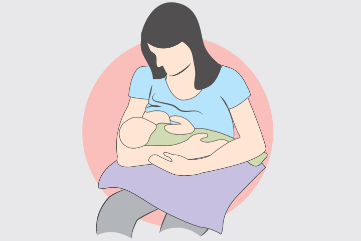Cradle hold as breastfeeding techniques