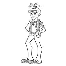 monster high boys coloring pages