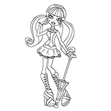 Draculaura Monster High coloring page