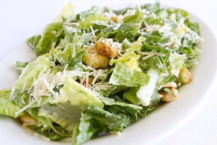 Easy caesar salad during pregnancy