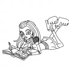 Frankie Stein Monster High coloring page