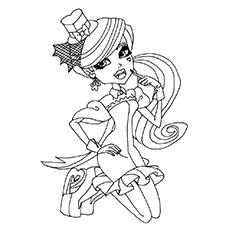 monster high coloring pages scaris