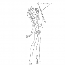 Gild Goldstag Monster High coloring page