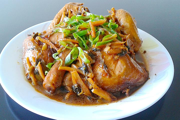 Ginger and soy chicken Chinese recipe for kids