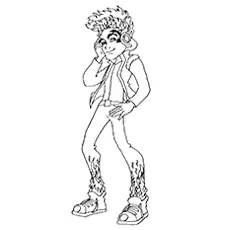 Holt Hyde Monster High coloring page