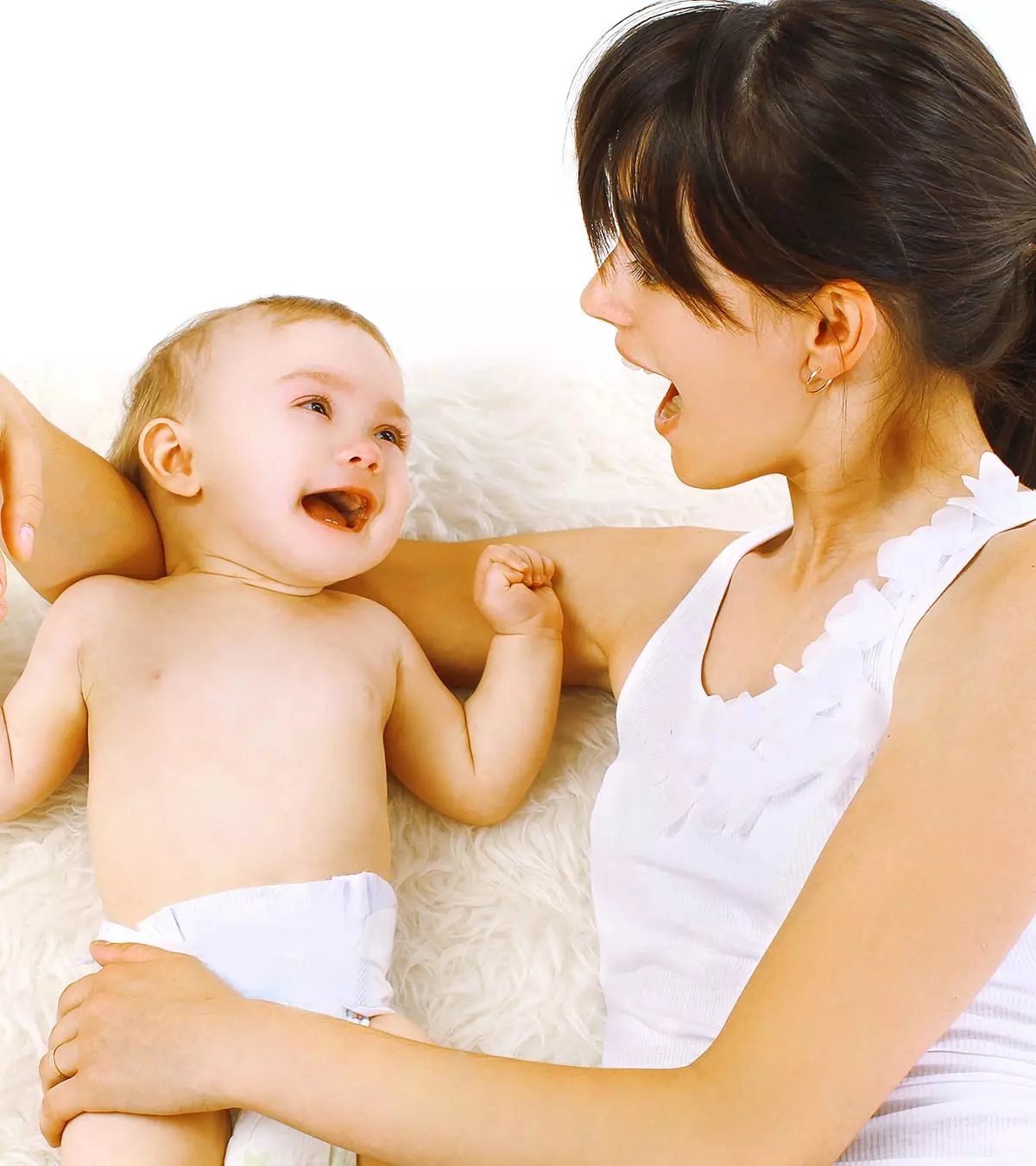 Parent Making A Baby Laugh