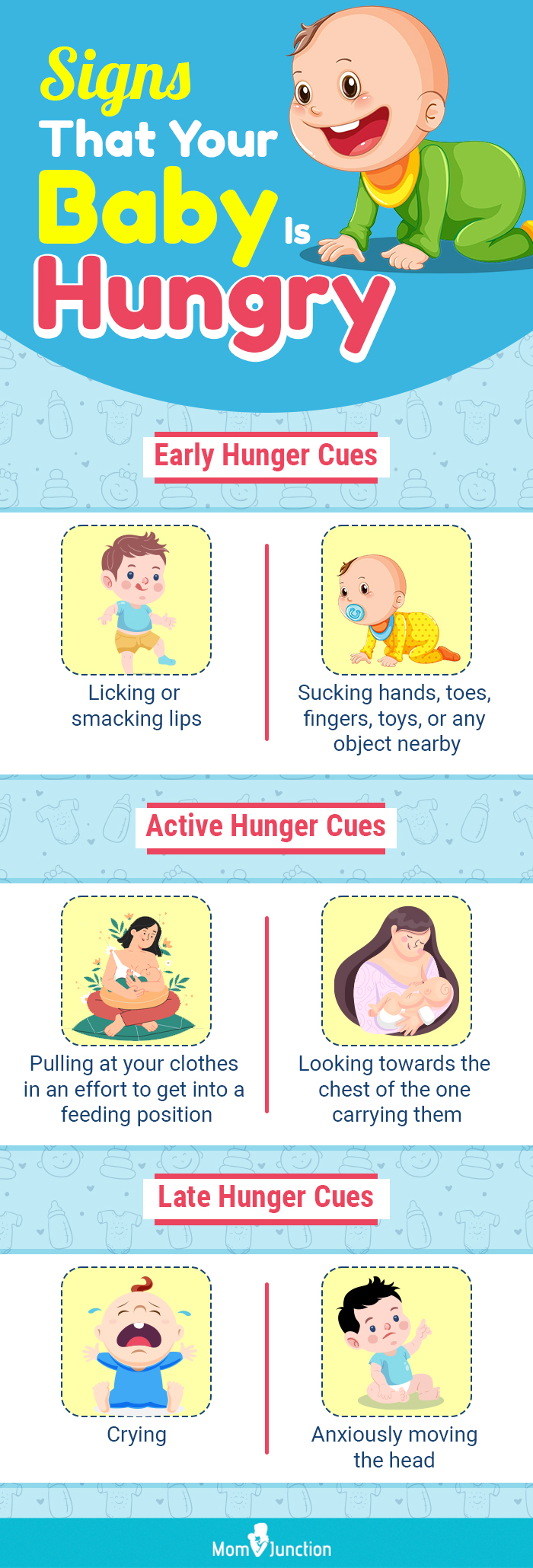 signs that your baby is hungry (infographic)