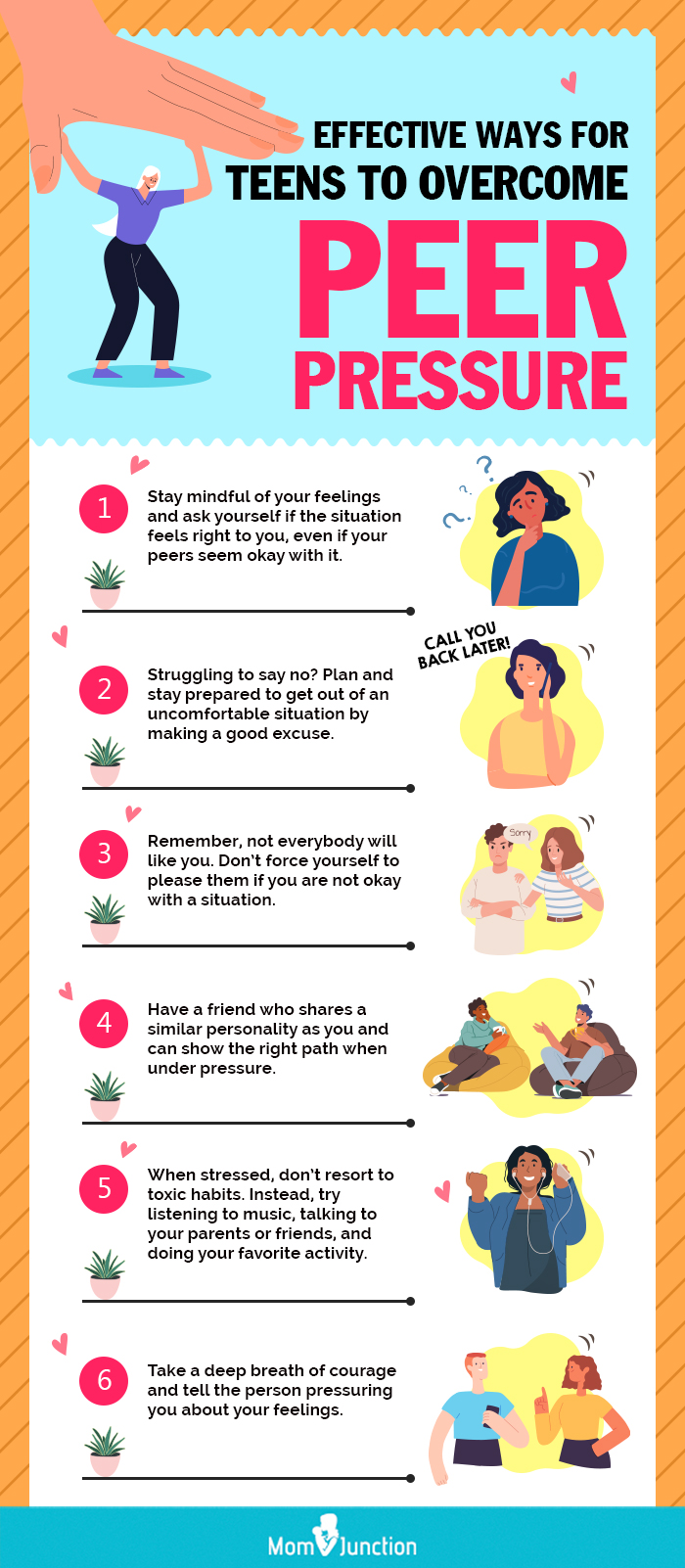 effective ways for teens to overcome peer pressure [infographic]