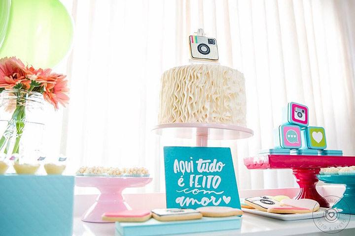 Fiesta de cumpleaños temática de Instagram