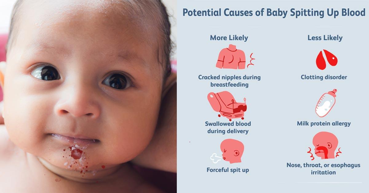 1 month old baby with thick saliva