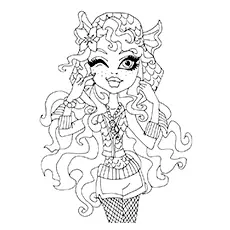 Lagoona Blue Monster High coloring page