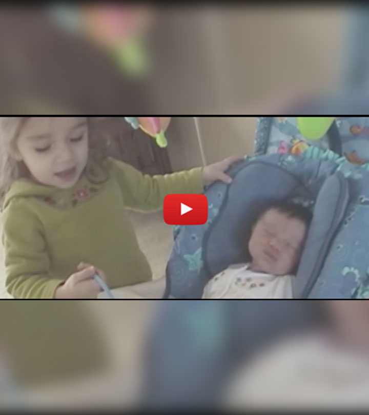 Little Girl Is Worried About Her Newborn Sister  – Why ? Her Mom Can’t Stop Laughing