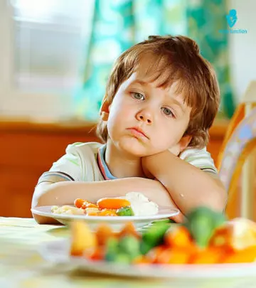 Nutritious meals at a scheduled time may help children deal with appetite loss.