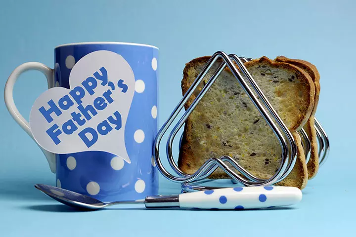 Message on a mug father's day activity for kids