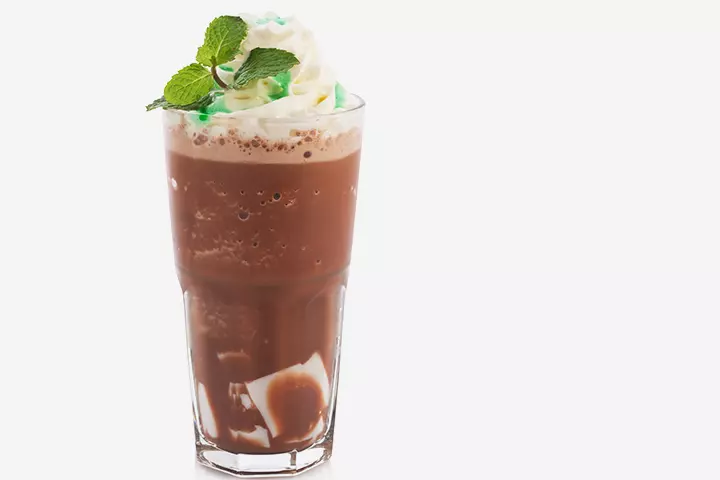 Mint choco mocktail recipes for kids