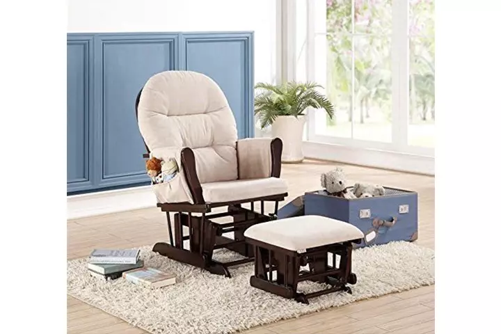 Naomi Home Brisbane Glider and Ottoman