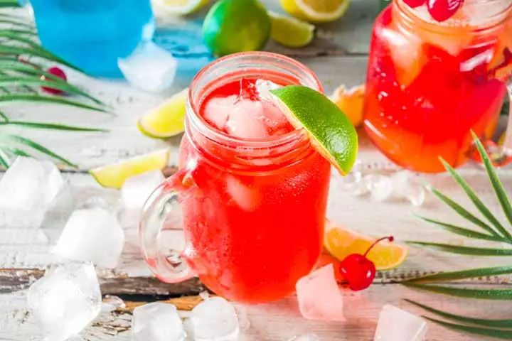 New year sunrise mocktail recipes for kids