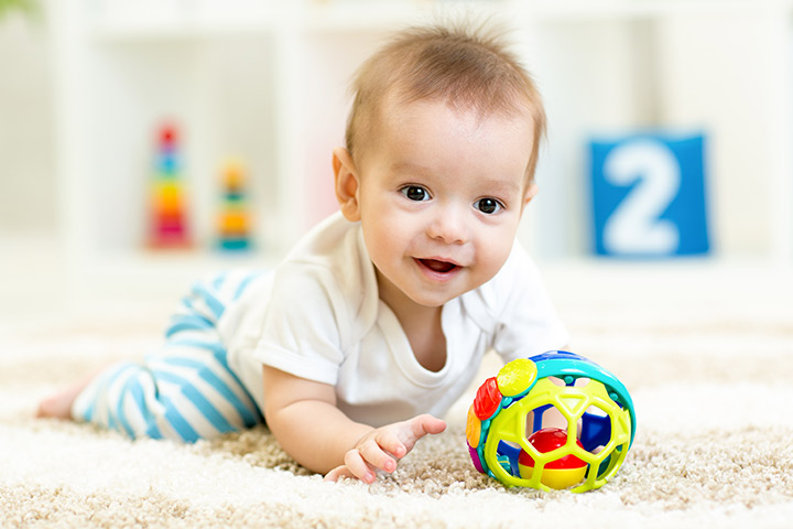 Nine to ten months developmental stages of children