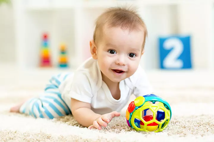Nine to ten months developmental stages of children
