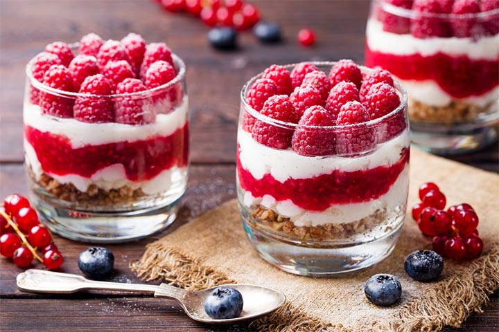 Rainbow trifle healthy breakfast ideas for teens
