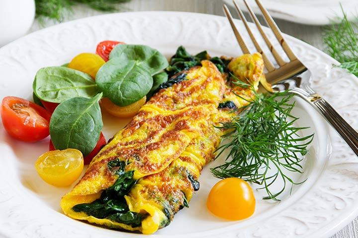 Savory omelet recipe for pregnant women