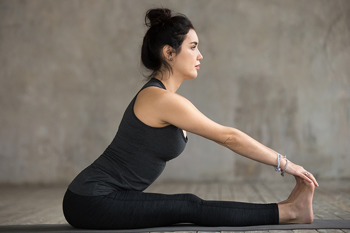 Seated forward fold yoga pose to avoid when pregnant