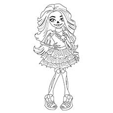 Skelita Calaveras Monster High coloring page