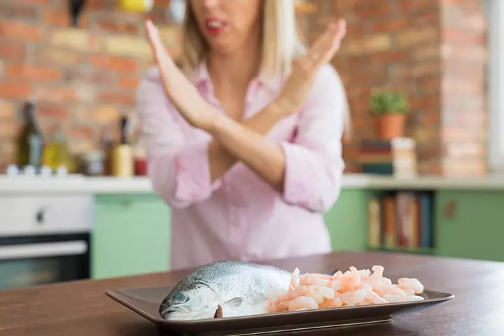 Avoid sea foods after a miscarriage