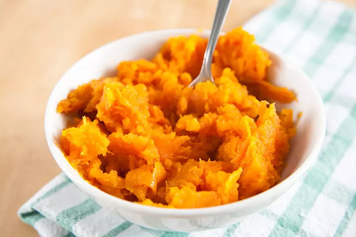 Squash mash and sweet potato mash squash baby food recipes