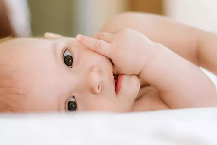 Teething may make a toddler suck their fingers