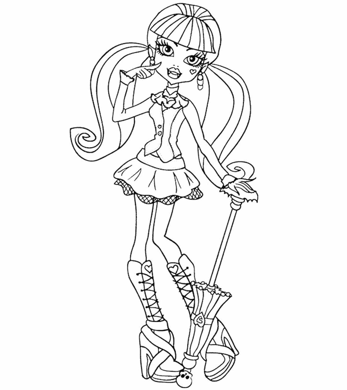 monster high coloring pages spectra vondergeist printable