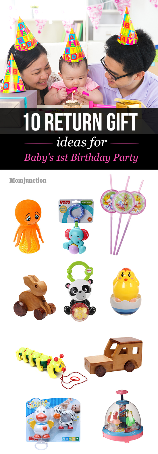 32 Thoughtful Return Gift Ideas For 1st Birthday