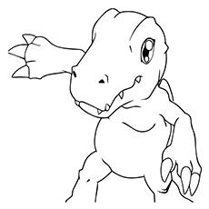 digimon weregarurumon coloring pages