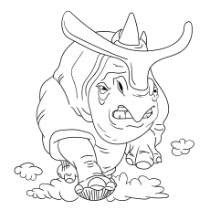 Carl from Ice Age coloring page