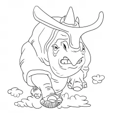Carl from Ice Age coloring page_image