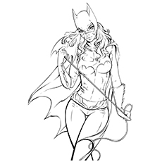 Cassandra Cain coloring page