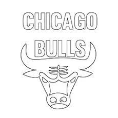 Chicago Bulls coloring page