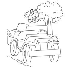 army jeep coloring pages