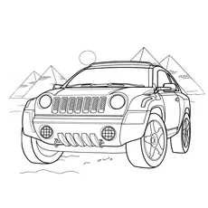 Compass Jeep coloring page