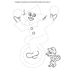 Connect the dot joker coloring page