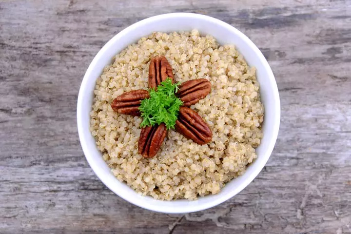 Delicious Pecan-Quinoa Bowl recipe for toddlers