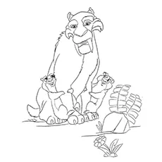 Diego from Ice Age coloring page_image