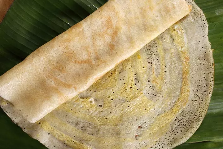 Dosa with eggs for babies