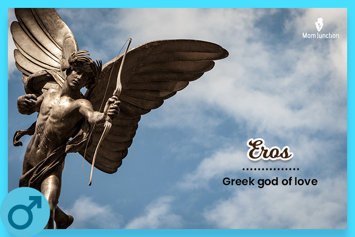 Eros is the son of Goddesss Aphrodite