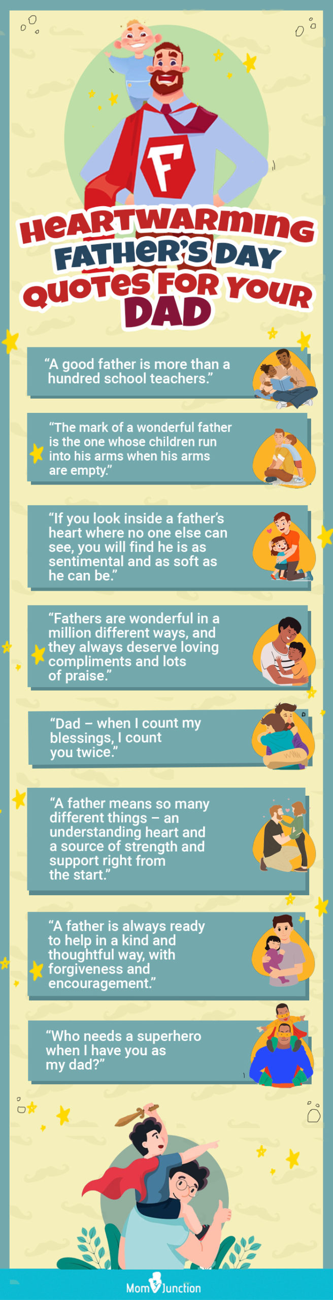 heartwarming fathers day quotes for your dad [infographic]