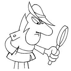 Inspector Clouseau the Pink Panther coloring page