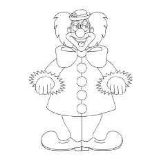 Jangles the clown coloring page_image