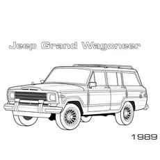 Grand Wagoneer Jeep coloring page