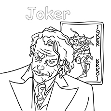 Joker in the box coloring page